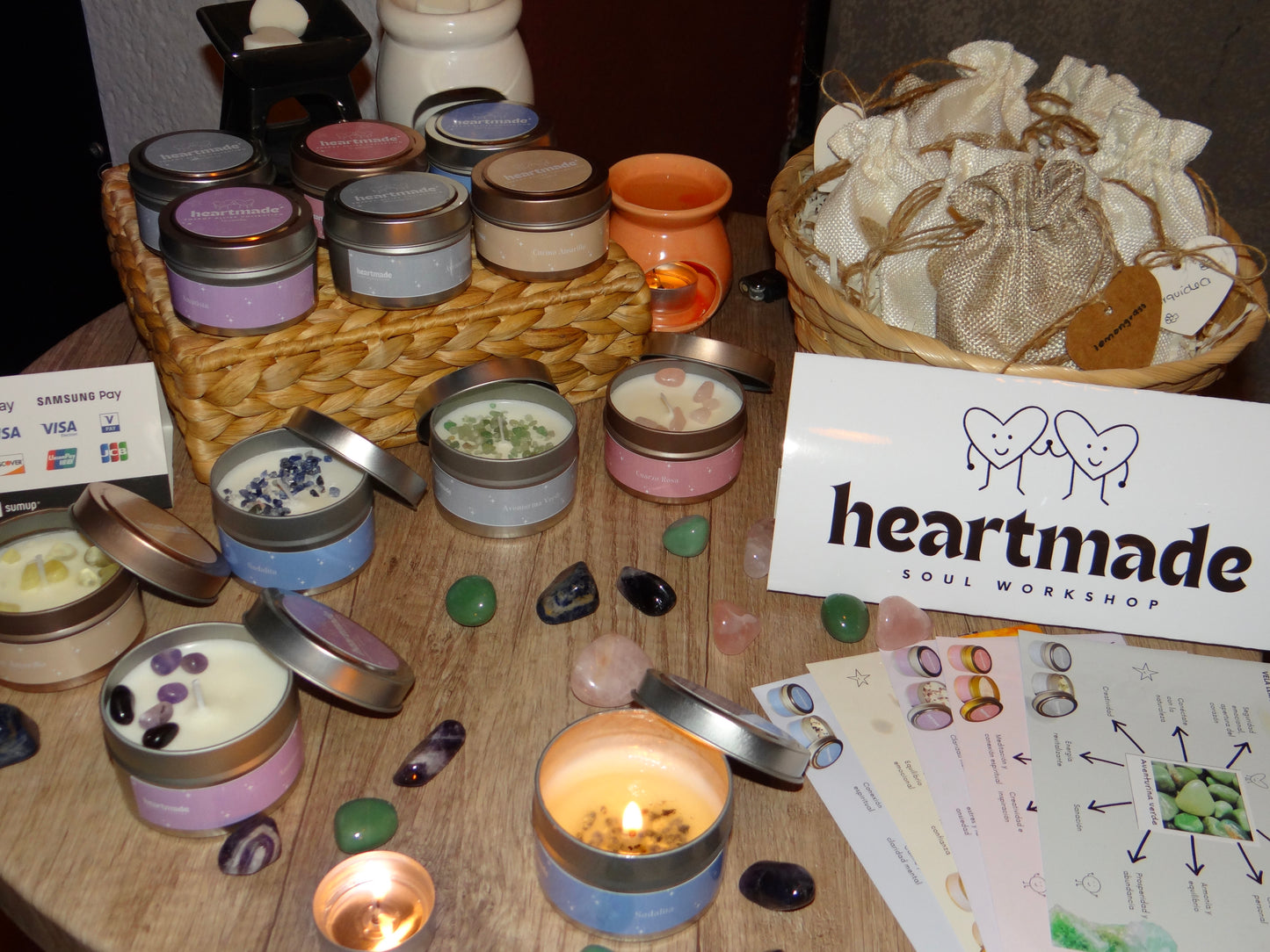 Energy Allies: Velas con Cuarzos