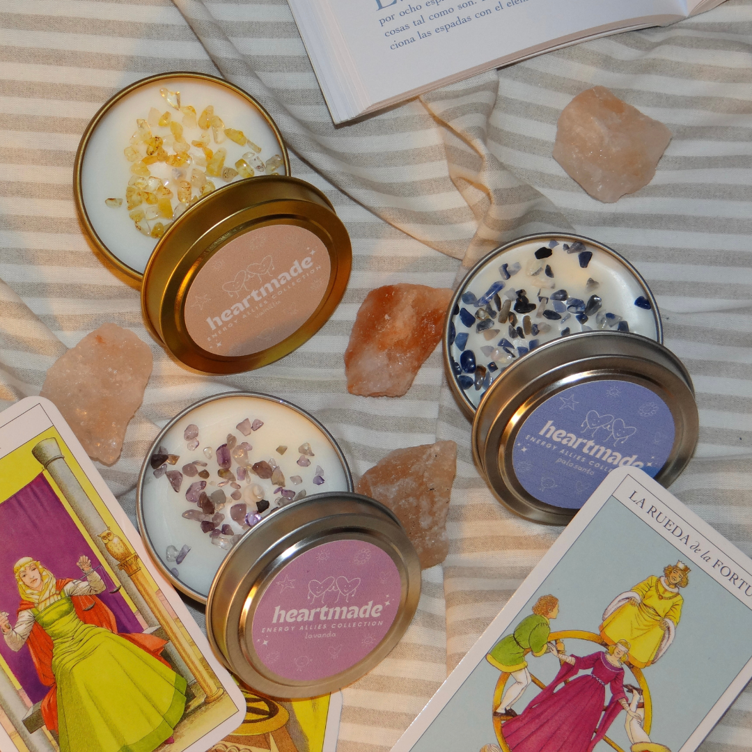 Energy Allies: Velas con Cuarzos